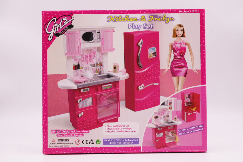 Girl's Favorite Kitchen & Fridge Play Set (No. 3016)