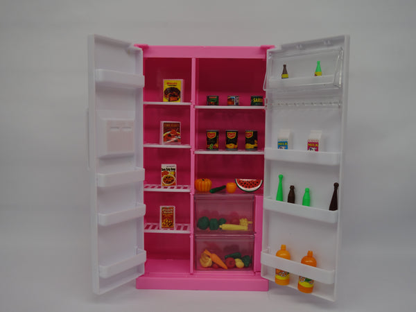 Gloria Refrigerator with fruit, can and vegetable